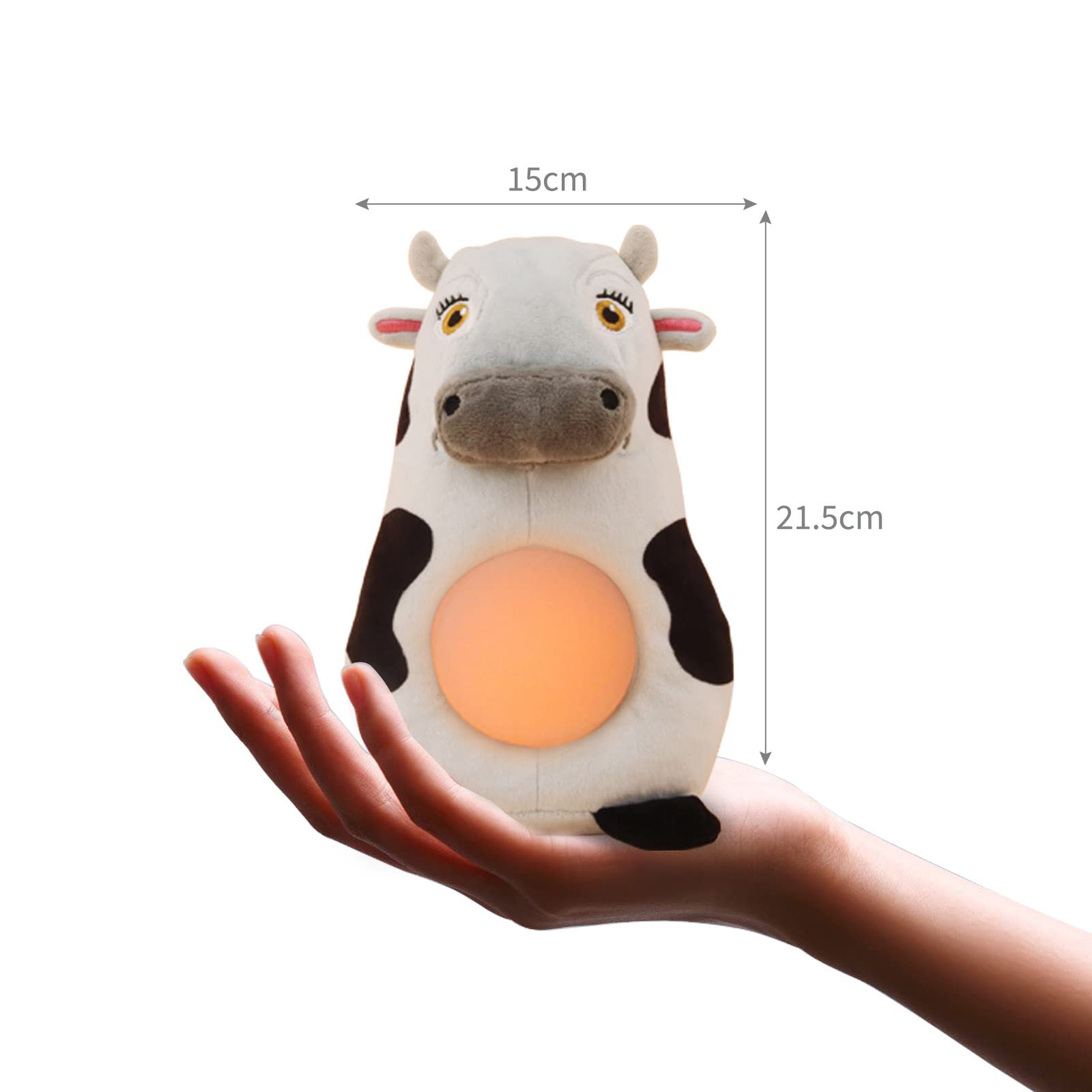 TOYMAKER La Granja de Zenon Musical Plush Cow Glowing Toys Toymaker TOYMAKER La Granja de Zenon Musical Plush Cow Glowing Toys Toymaker