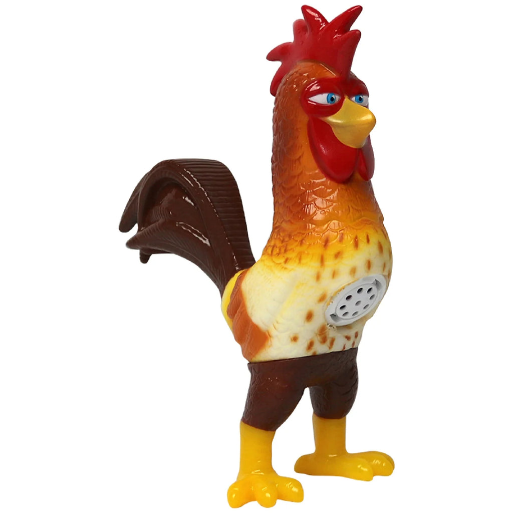 Single view of Bartolito chicken toy with detailed paintwork and a speaker on its belly.