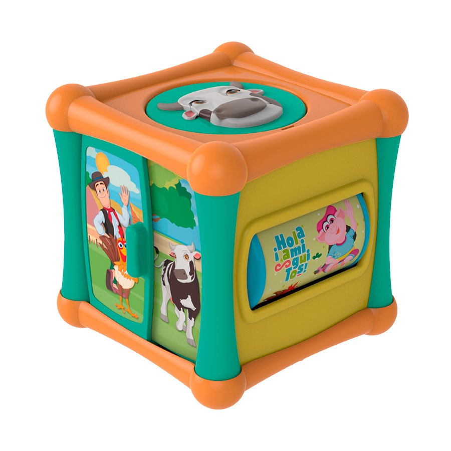 Colorful Musical Activity Cube Toy with storytelling for babies and toddlers